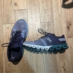 On Cloud Purple Green Helios Sneaker Size 7